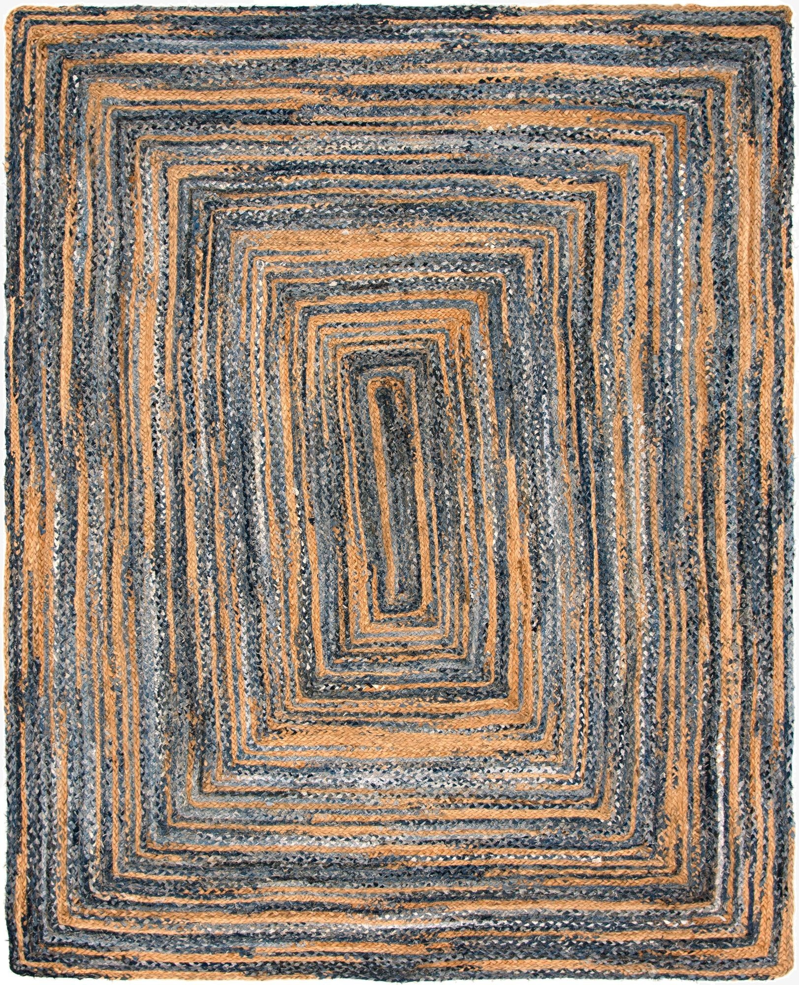 8' x 10'  Hand Braided Chindi Rug