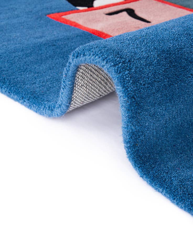 Detail image of 4' 1 x 6' 1 Playtime Kids Wool Freeform Rug