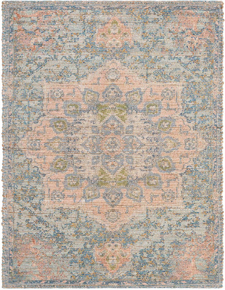 Detail image of 2' x 3' 1 Hand Woven Chenille Jute Rug