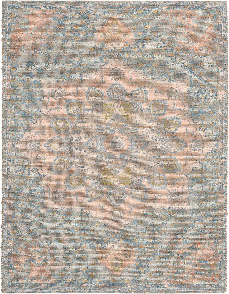 Detail image of 5' 3 x 8' Hand Woven Chenille Jute Rug