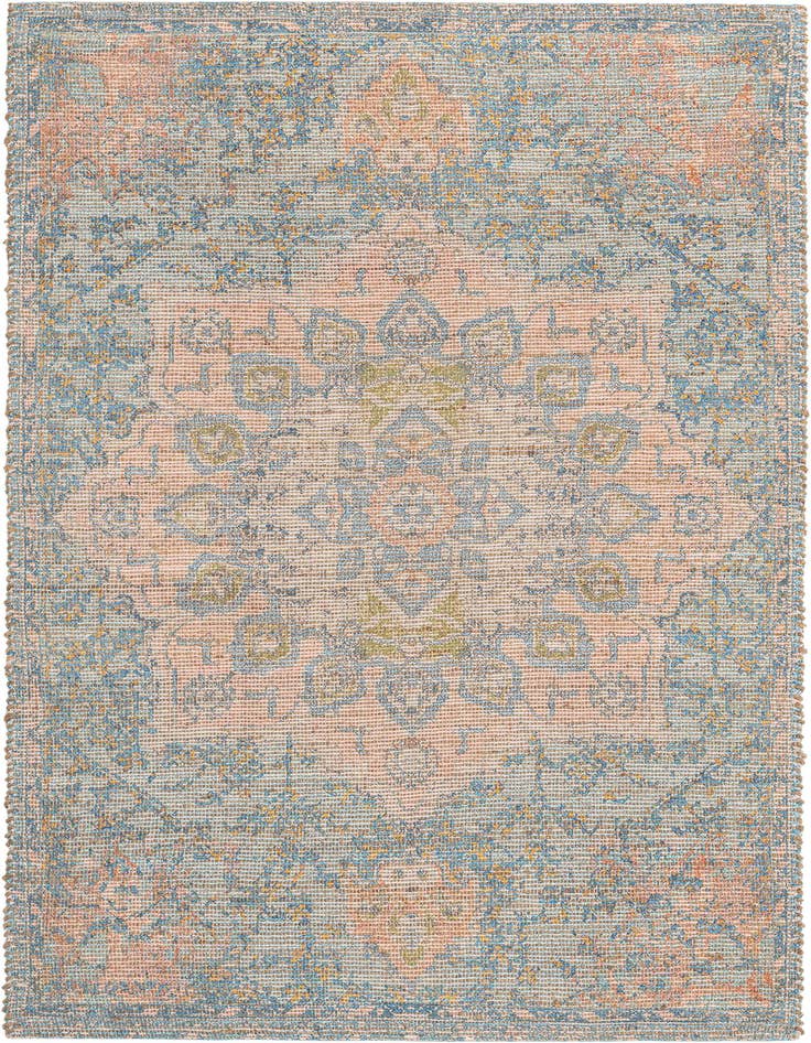 Detail image of 6' 1 x 9' Hand Woven Chenille Jute Rug