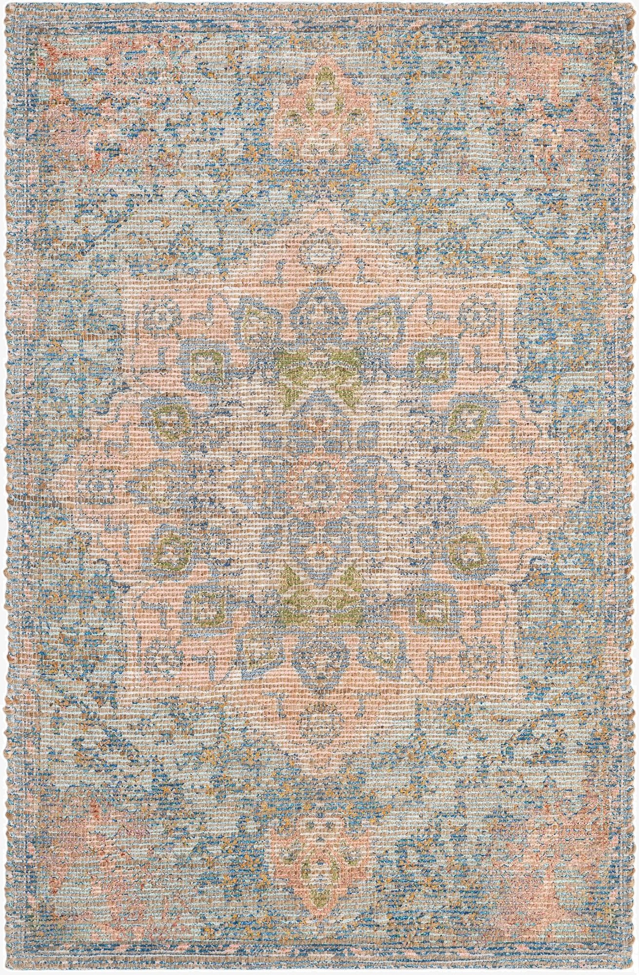 60cm x 95cm  Hand Woven Chenille Jute Alfombra