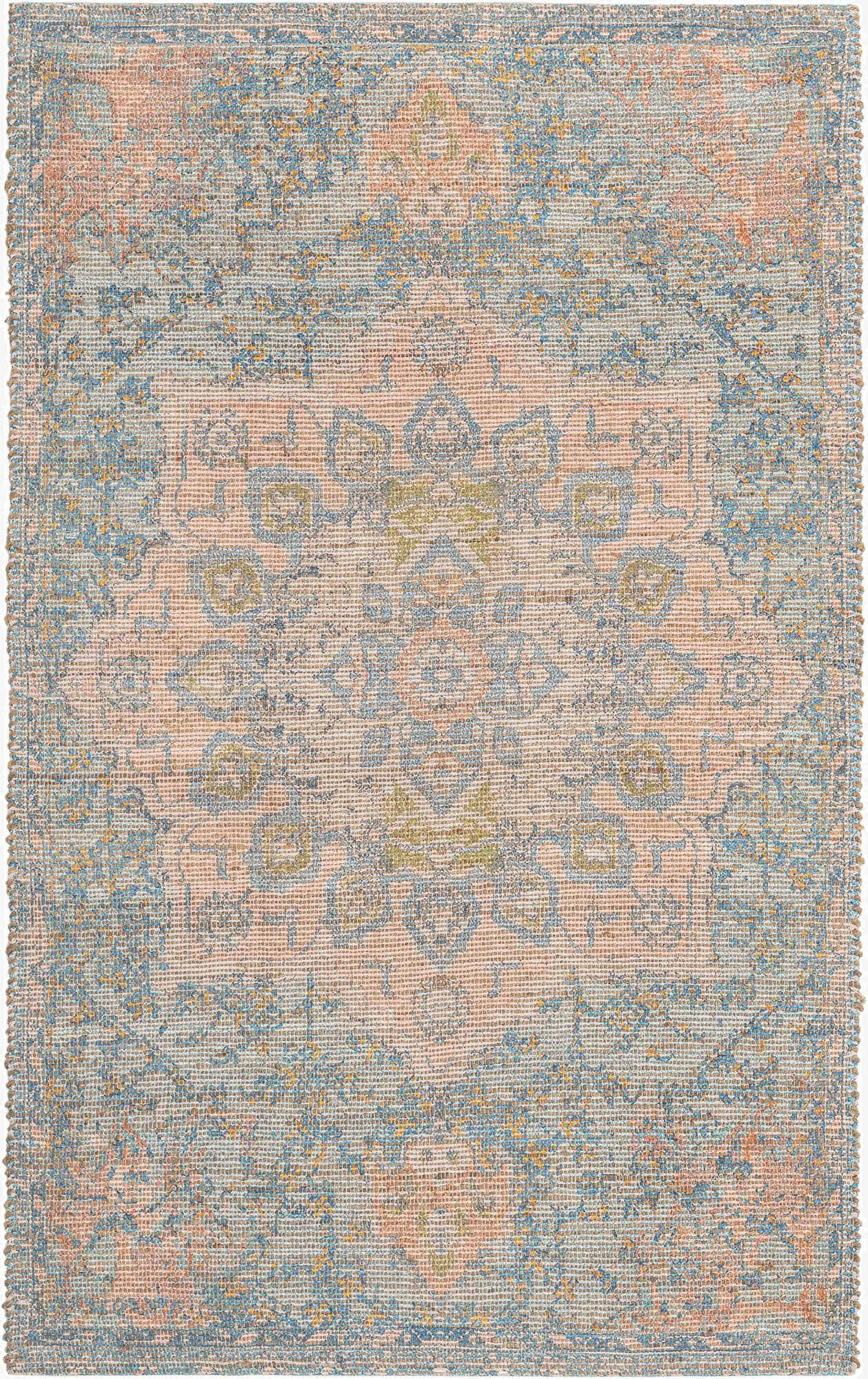 275cm x 365cm  Hand Woven Chenille Jute Alfombra