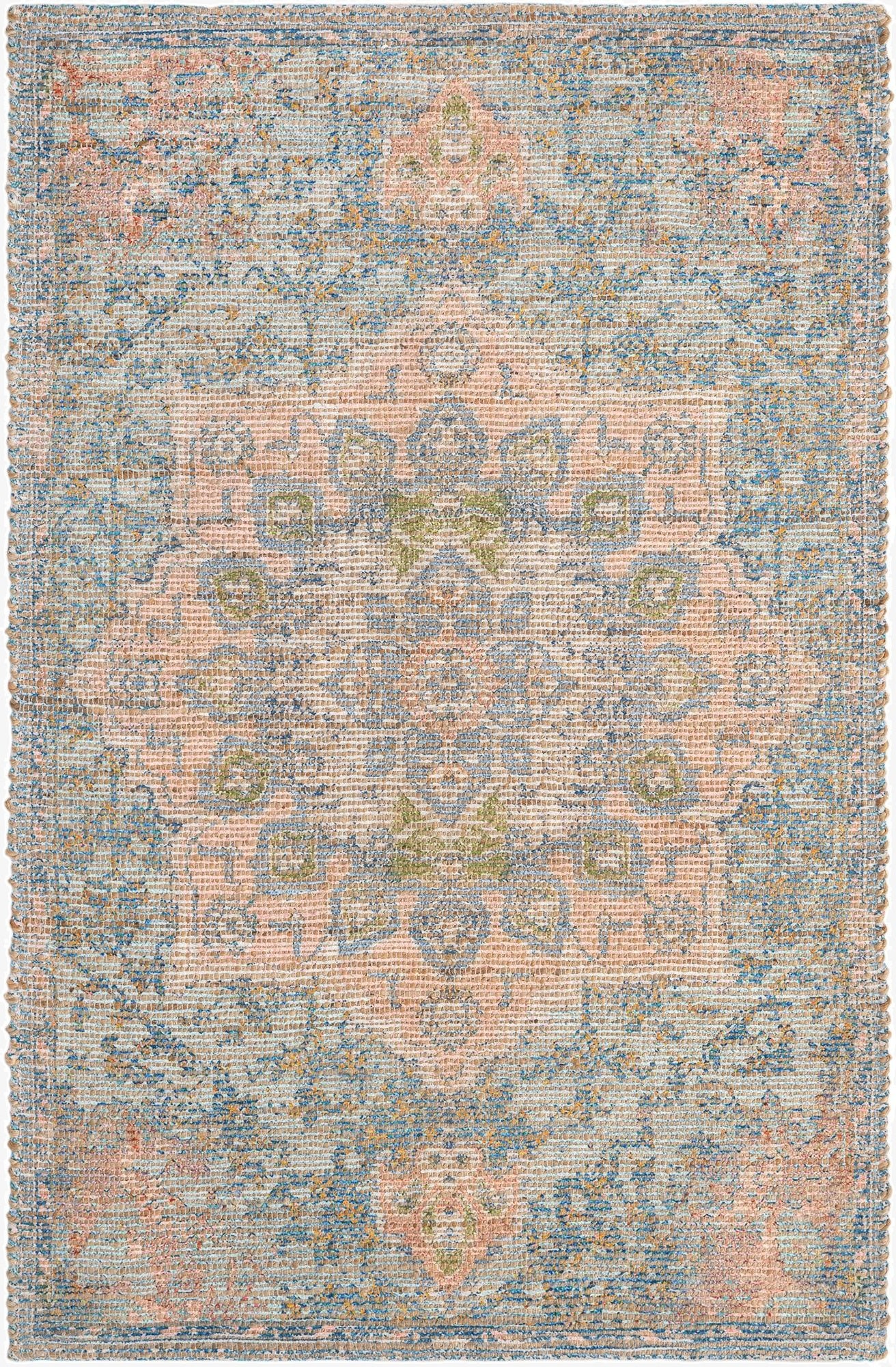 125cm x 185cm  Hand Woven Chenille Jute Alfombra