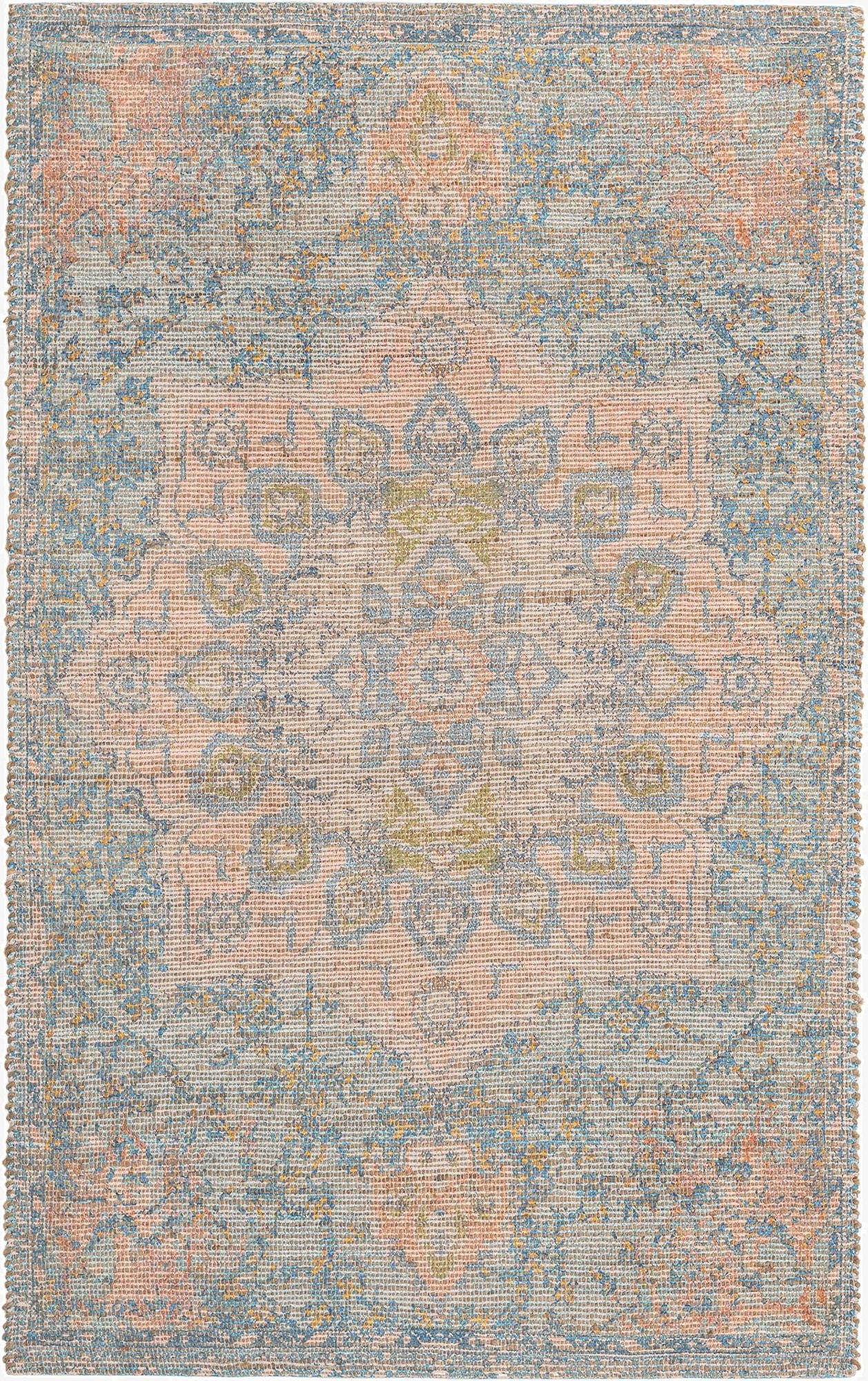 185cm x 275cm  Hand Woven Chenille Jute Alfombra