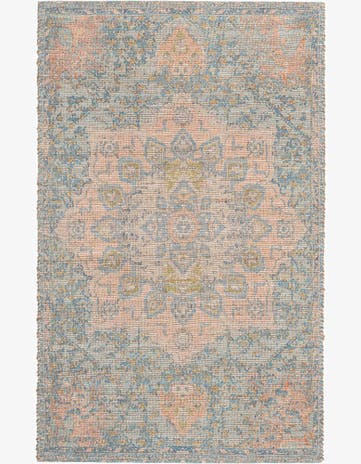 6' 1 x 9' Hand Woven Chenille Jute Rug