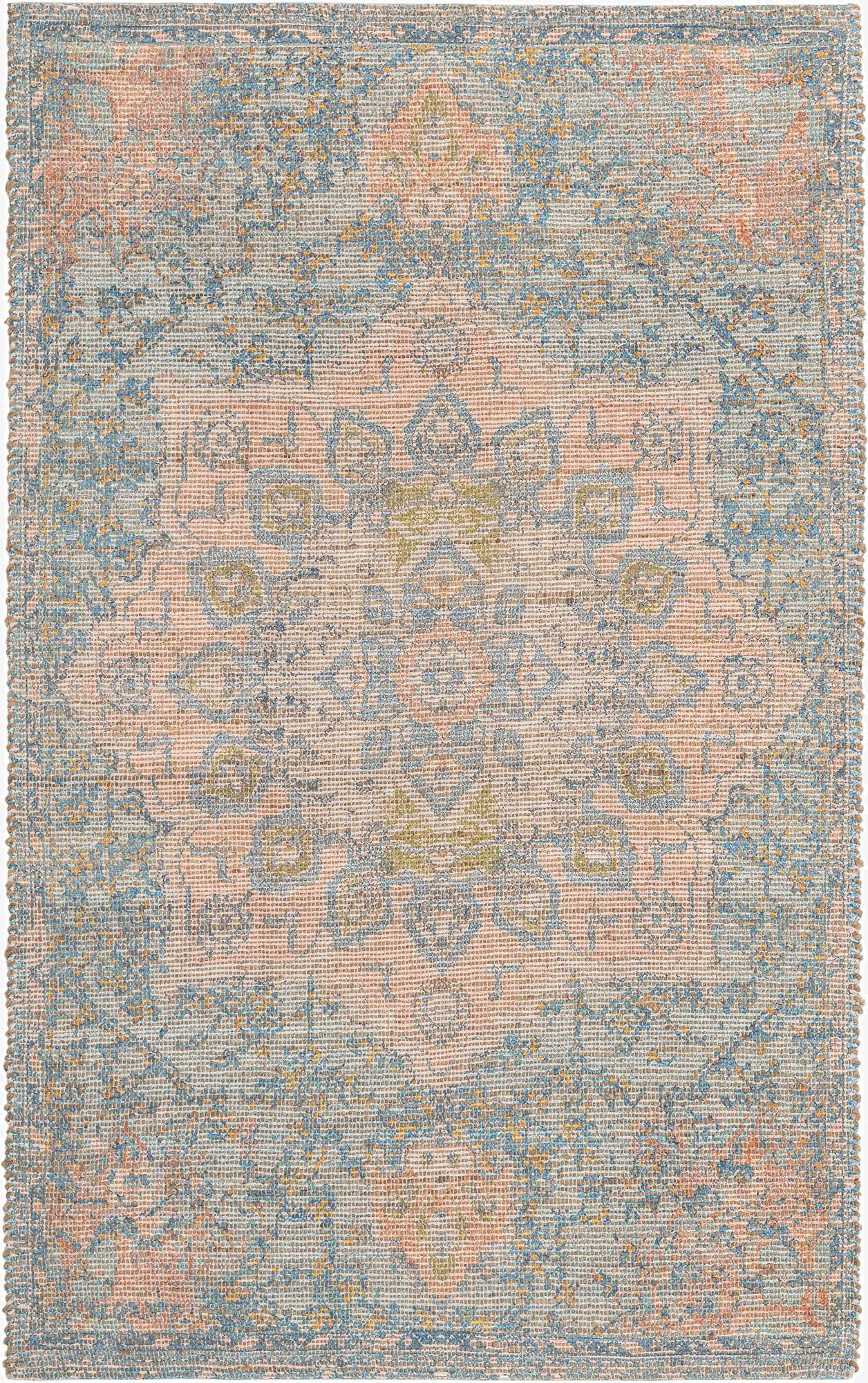 160cm x 245cm  Hand Woven Chenille Jute Alfombra