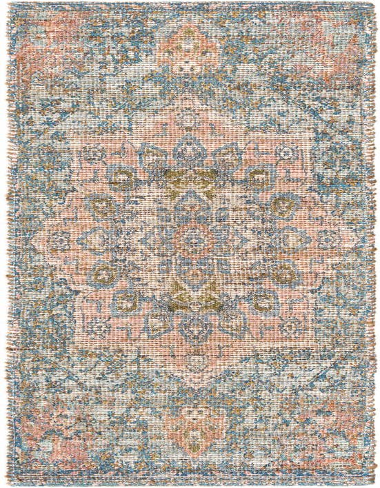 Detail image of 2' 2 x 8' Hand Woven Chenille Jute Runner Rug