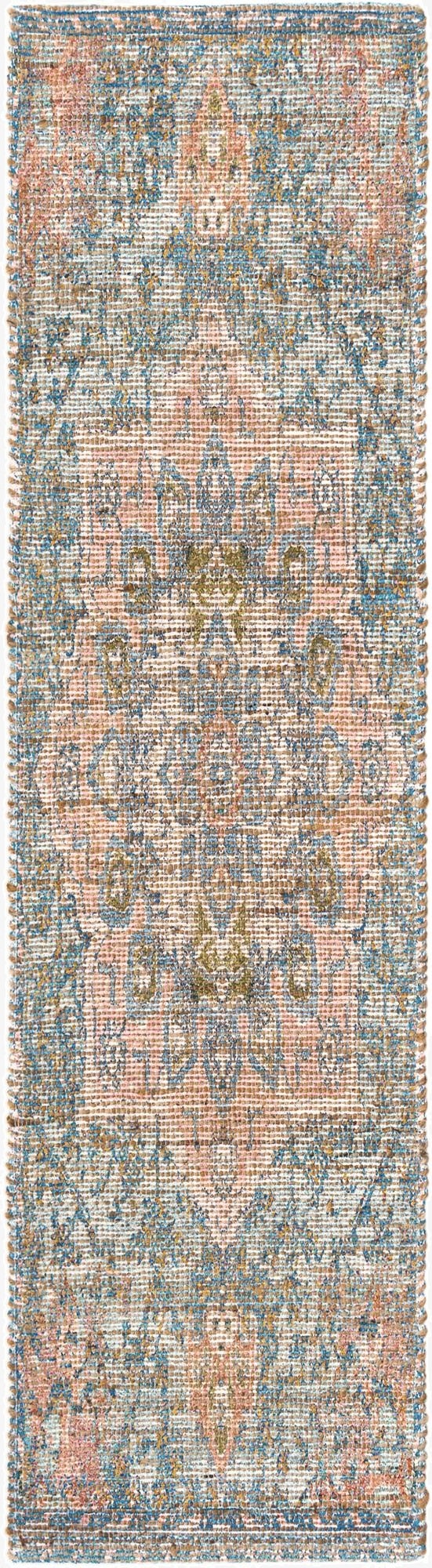 65cm x 245cm  Hand Woven Chenille Jute Pasillera Alfombra
