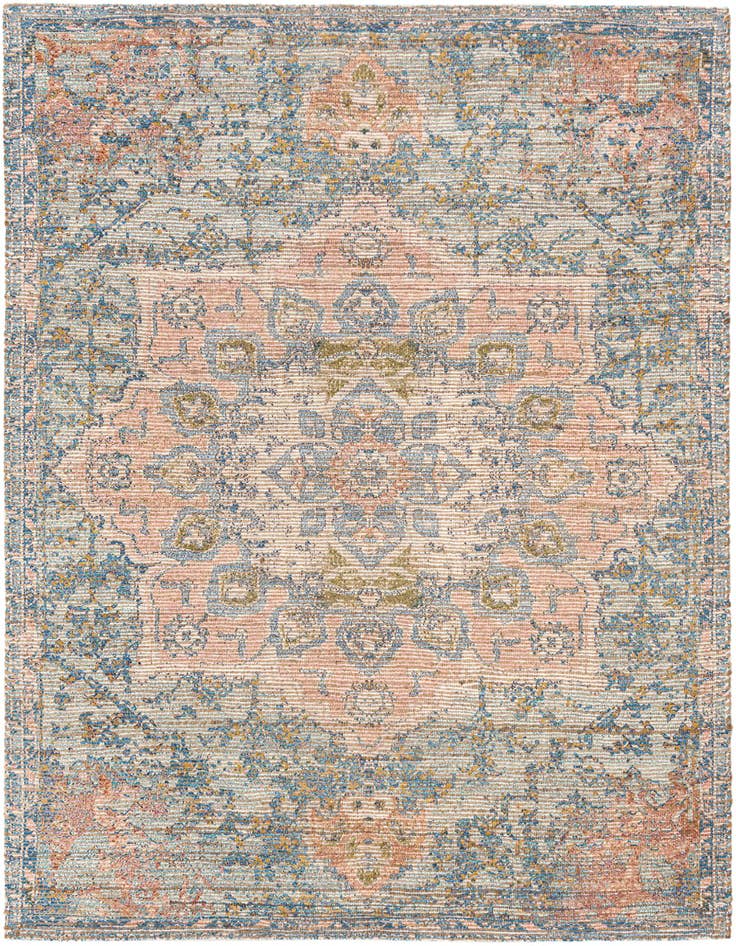 Detail image of 7' 10 x 7' 10 Hand Woven Chenille Jute Square Rug