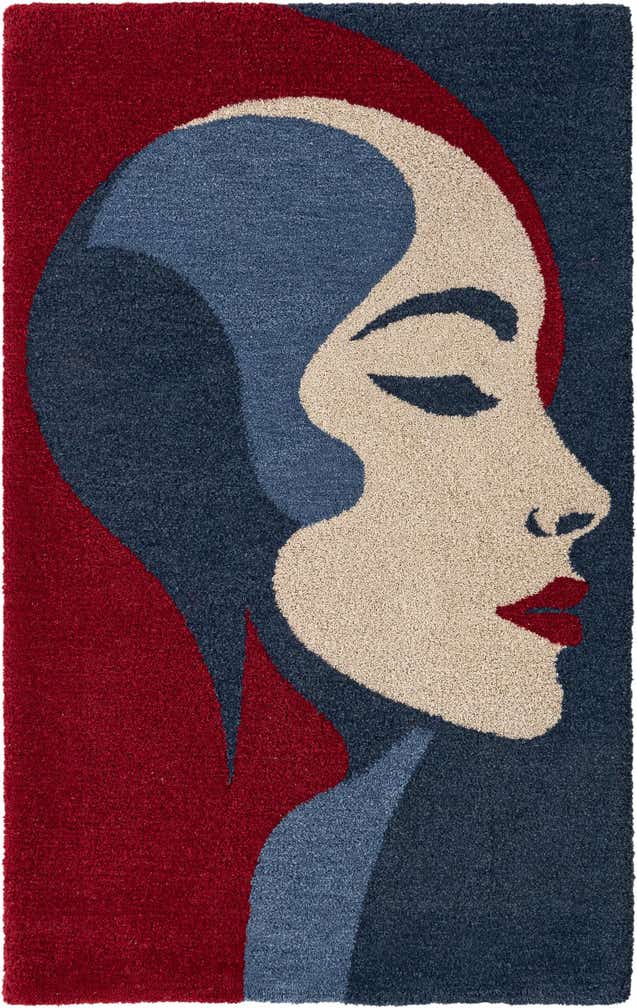 4' 1 x 6' 1 Handtufted Wool Rug