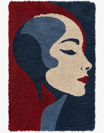 2' x 3' 1 Handtufted Wool Rug