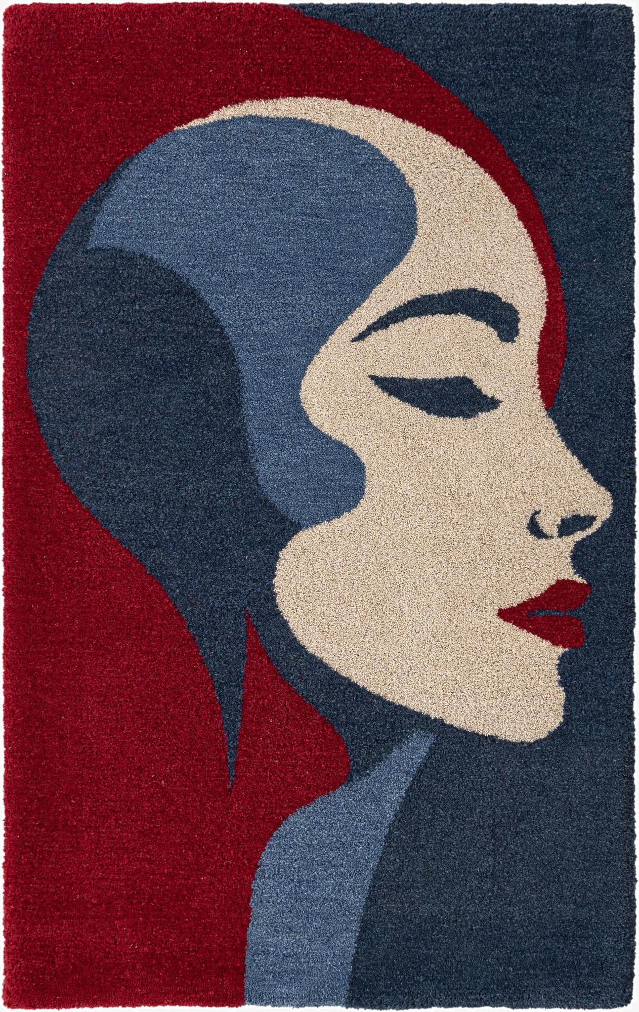 5' 1 x 8' Handtufted Wool Rug