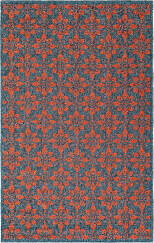 5' x 8' Easy-Clean Lattice Indoor / Outdoor Rug