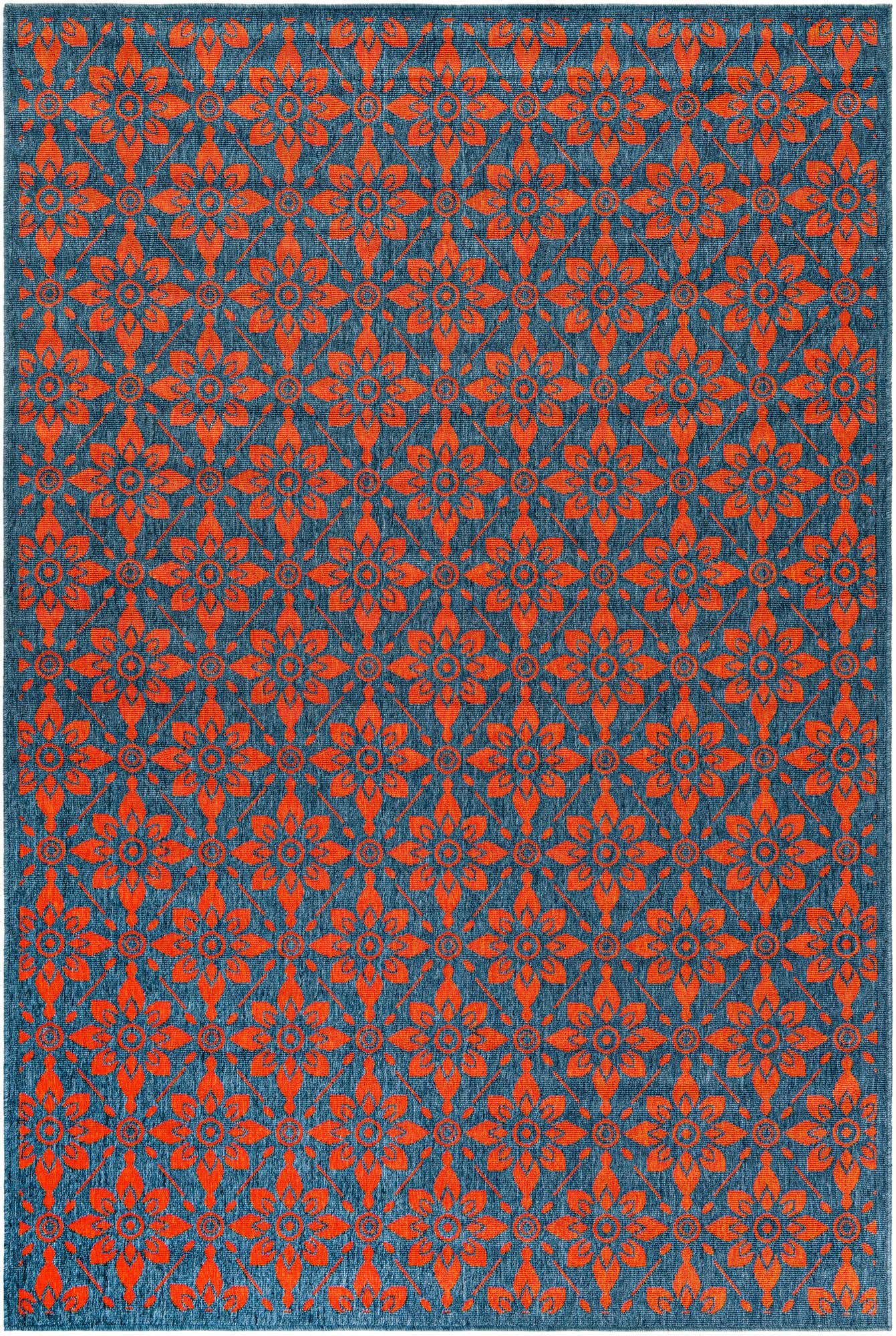 6' x 9' Easy-Clean Lattice Indoor / Outdoor Rug