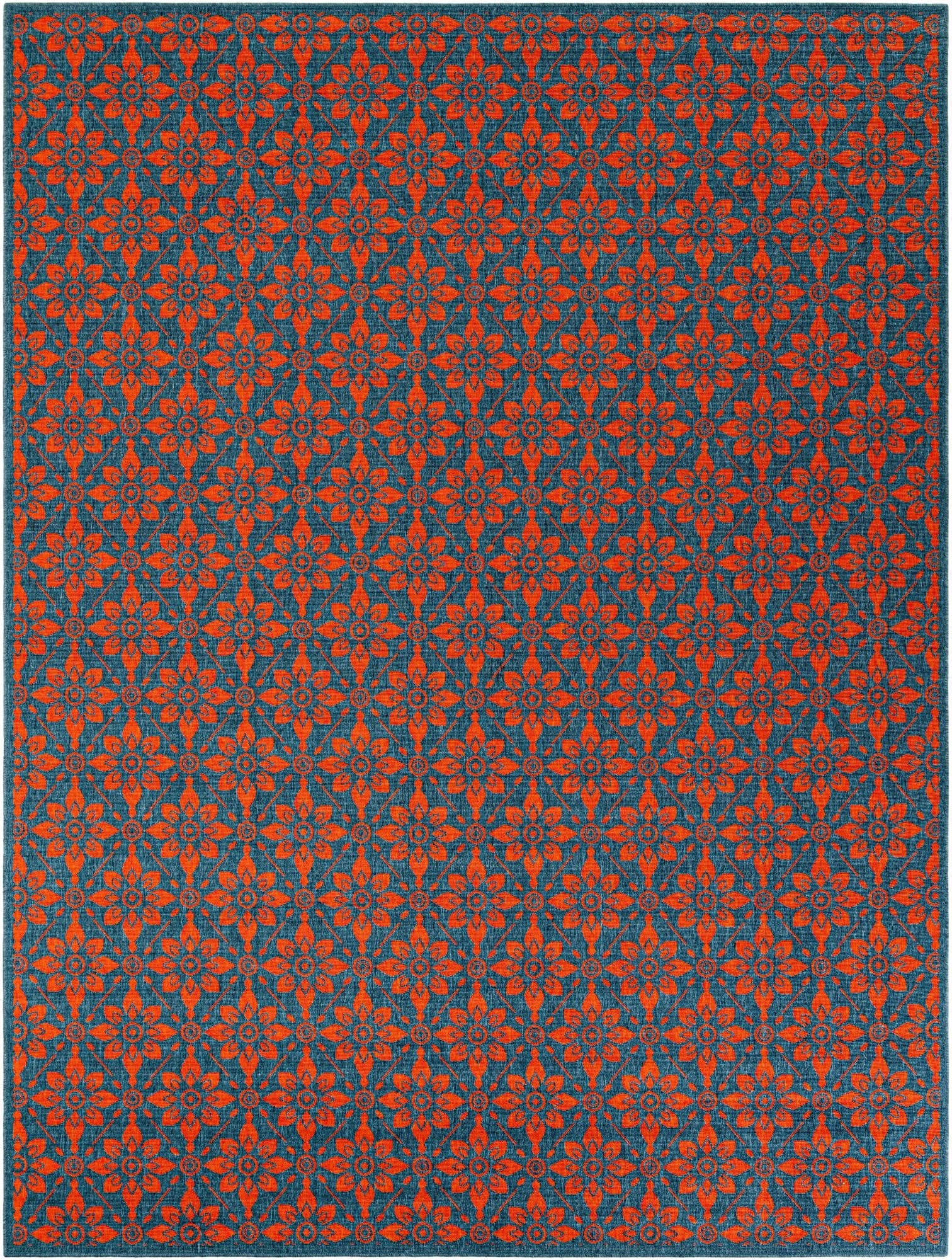 9' x 12' Washable Lattice Indoor / Outdoor Rug