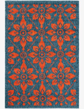 2' x 3' Easy-Clean Lattice Indoor / Outdoor Rug