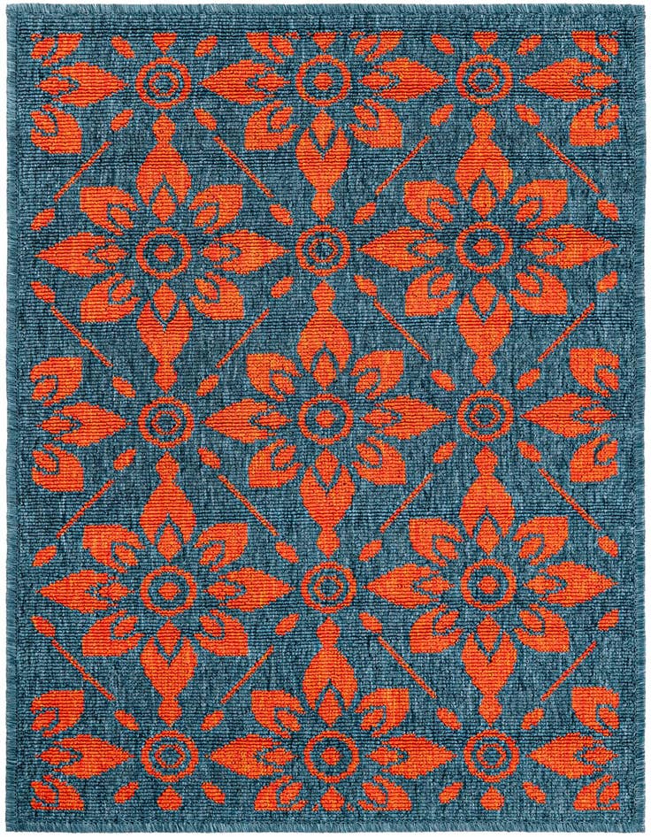 Detail image of 2' x 3' Easy-Clean Trellis Indoor / Outdoor Rug