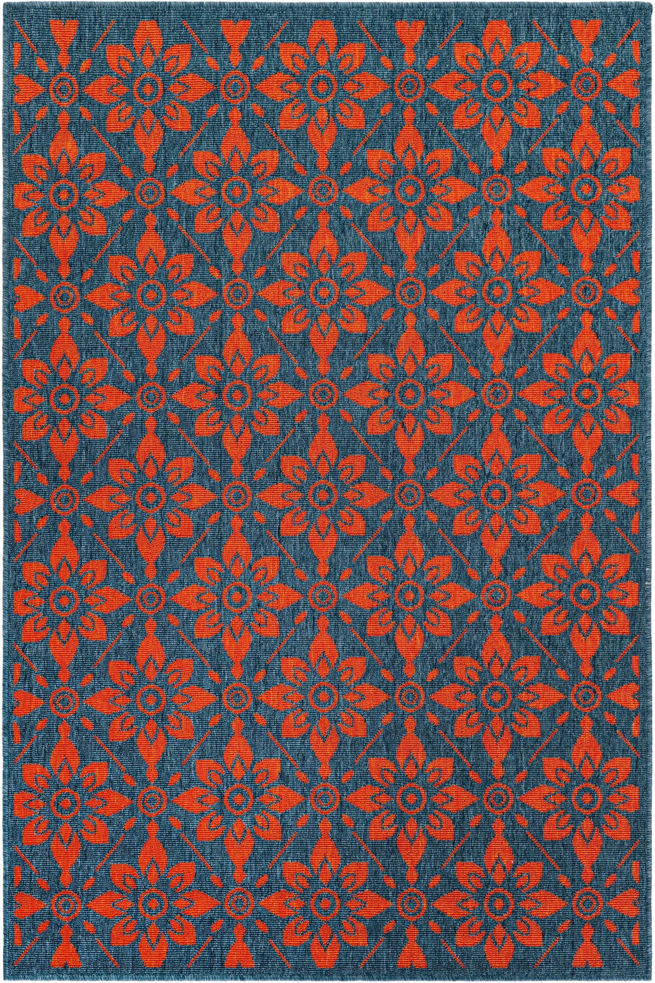 Rug Blue and Red Swatch link