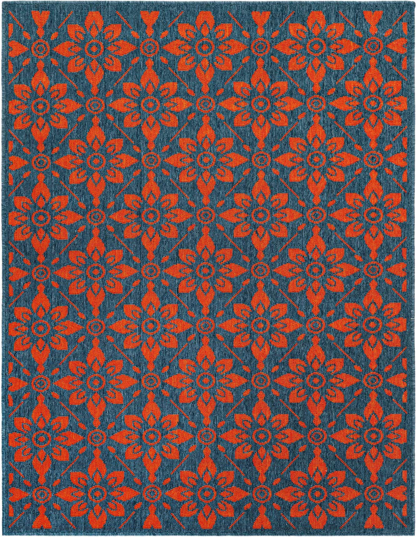 4' x 6' Easy-Clean Trellis Indoor / Outdoor Rug