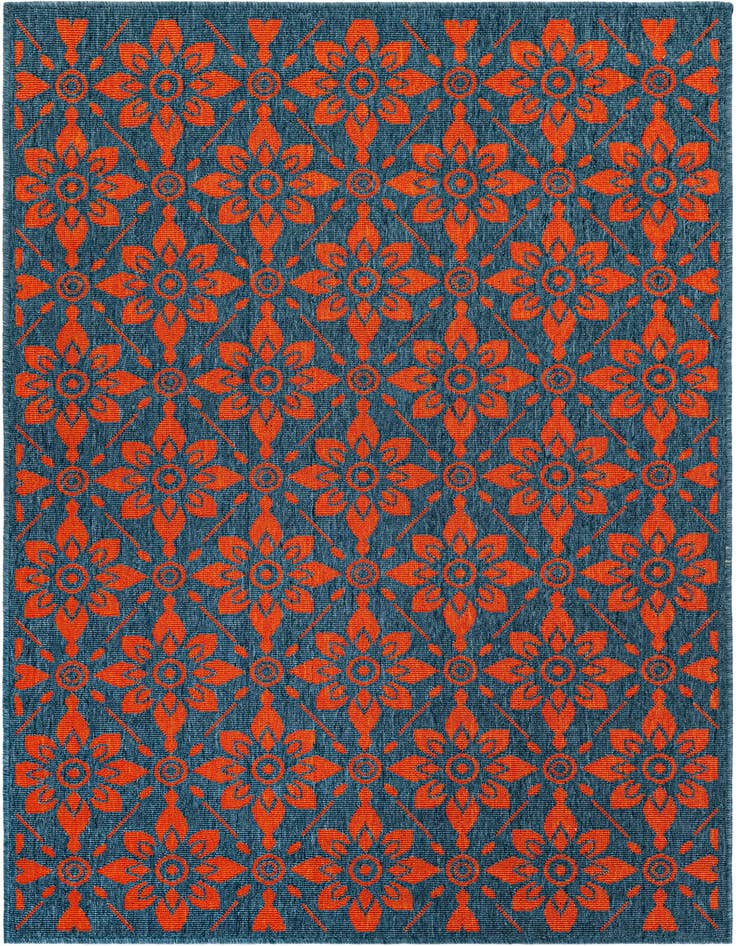 Detail image of 4' x 6' Easy-Clean Trellis Indoor / Outdoor Rug