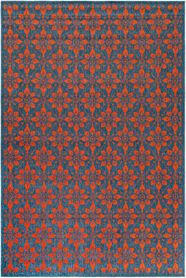 Detail image of 6' x 9' Easy-Clean Trellis Indoor / Outdoor Rug