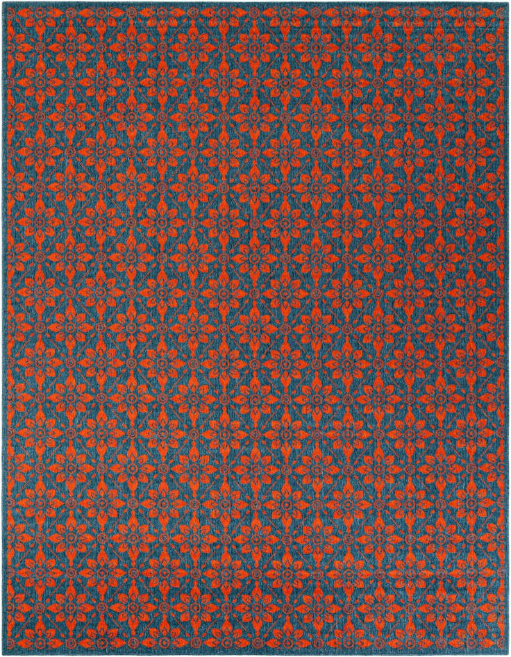 Detail image of 9' x 12' Easy-Clean Trellis Indoor / Outdoor Rug
