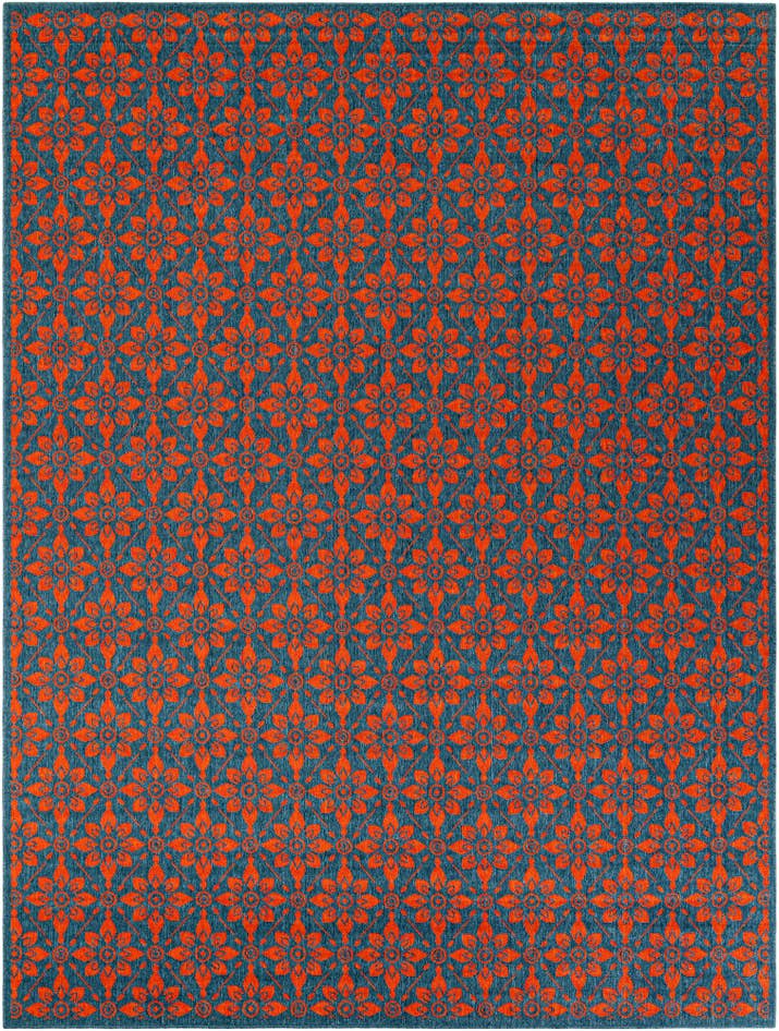 Detail image of 9' x 12' Easy-Clean Trellis Indoor / Outdoor Rug
