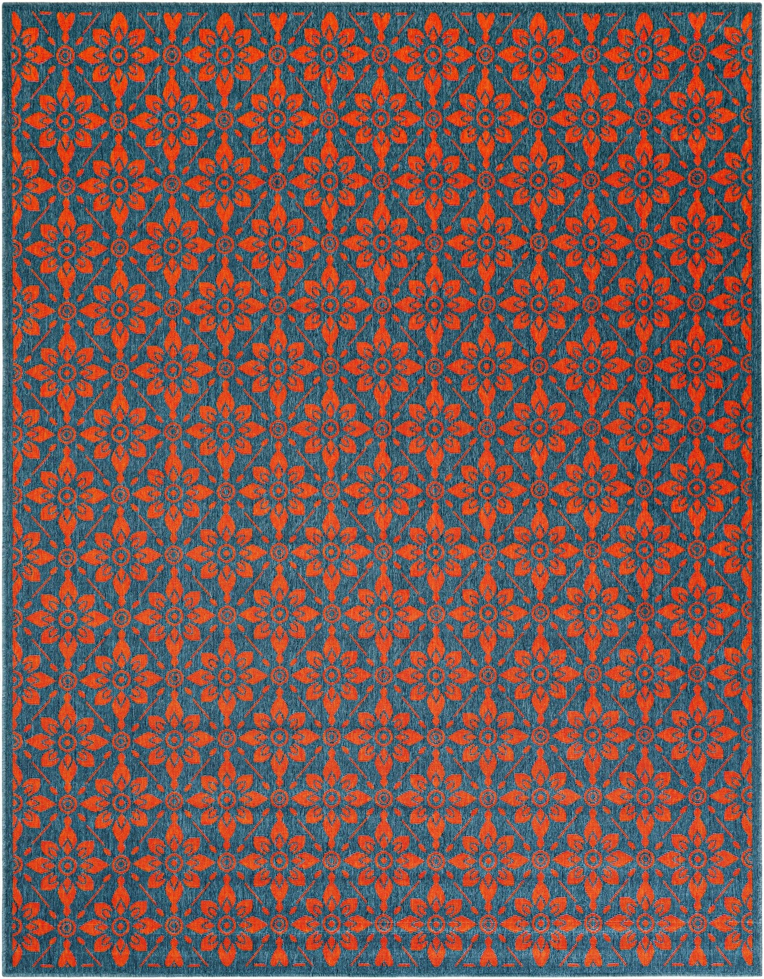 7' 10 x 10'  Washable Trellis Indoor / Outdoor Rug