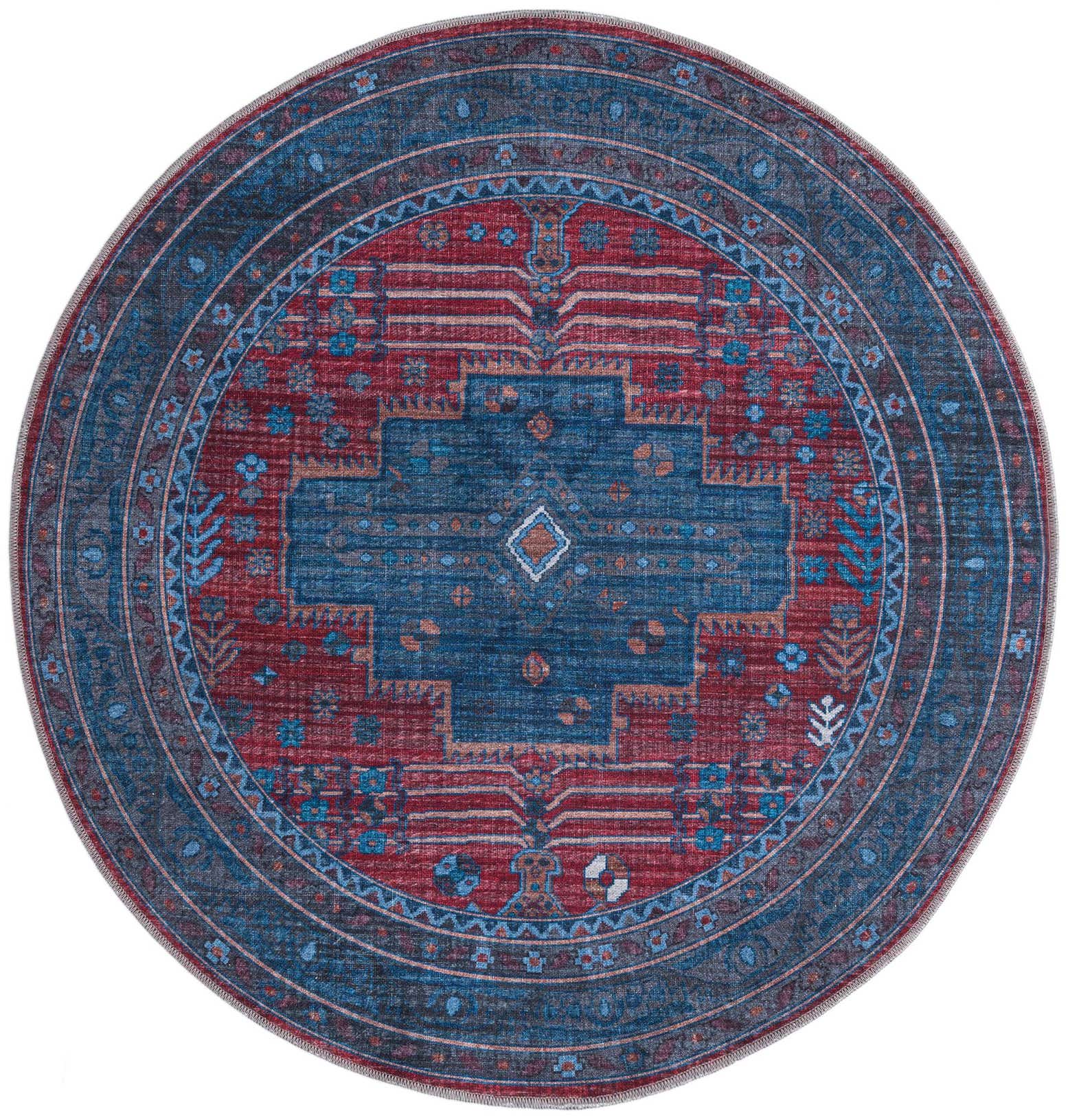 160cm x 160cm Washable Mangata Round Rug