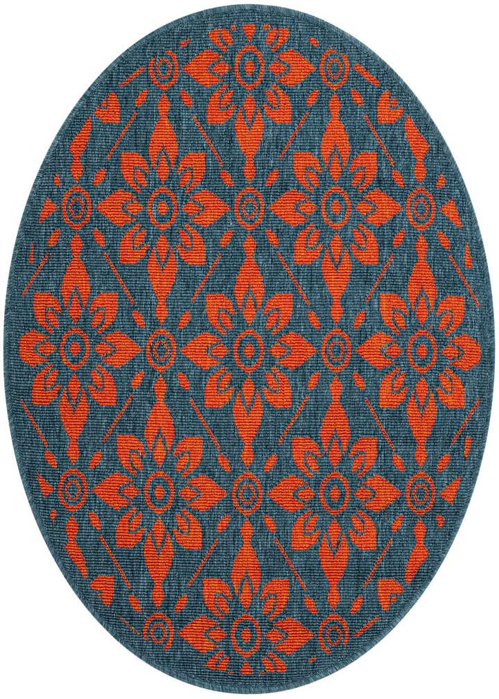 3' x 3' Easy-Clean Trellis Indoor / Outdoor Round Rug