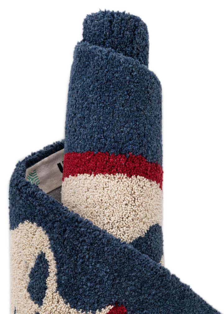 2' x 8' Handtufted Wool Runner Rug