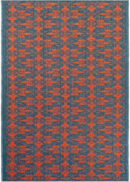 2' 7 x 12' Easy-Clean Lattice Indoor / Outdoor Runner Rug