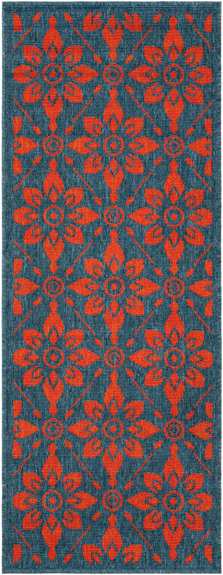 2' x 5' Easy-Clean Lattice Indoor / Outdoor Runner Rug