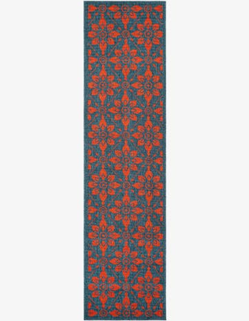 2' x 8' Easy-Clean Lattice Indoor / Outdoor Runner Rug