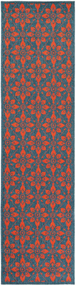 Detail image of 2' 7 x 10' Easy-Clean Trellis Indoor / Outdoor Runner Rug
