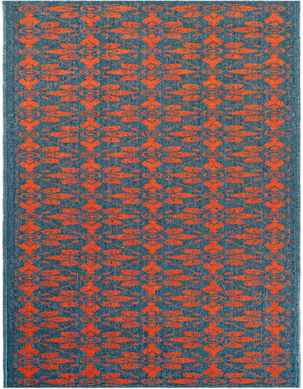 2' 7 x 12' Easy-Clean Trellis Indoor / Outdoor Runner Rug