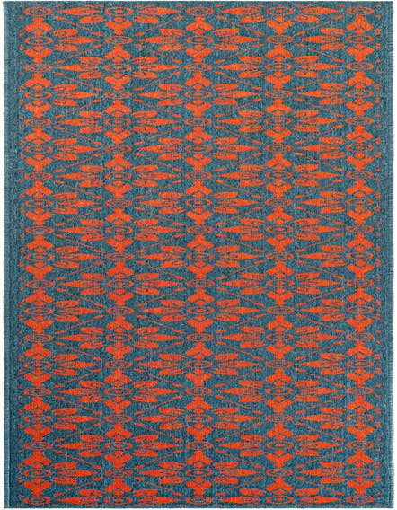 Detail image of 2' 7 x 12' Easy-Clean Trellis Indoor / Outdoor Runner Rug
