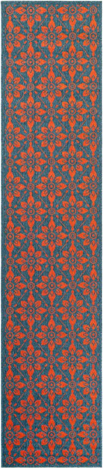 Detail image of 2' 7 x 12' Easy-Clean Trellis Indoor / Outdoor Runner Rug