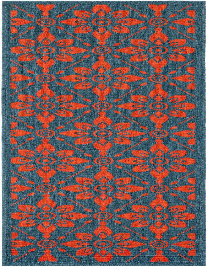 Detail image of 2' x 6' Easy-Clean Trellis Indoor / Outdoor Runner Rug