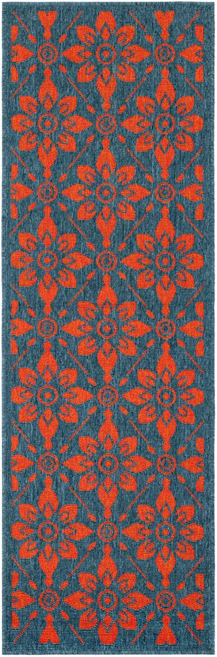 Detail image of 2' x 6' Easy-Clean Trellis Indoor / Outdoor Runner Rug