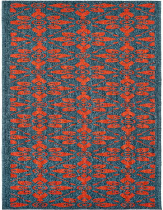Detail image of 2' x 8' Easy-Clean Trellis Indoor / Outdoor Runner Rug