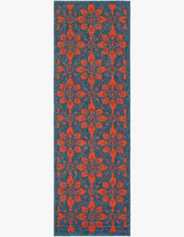 2' x 6' Easy-Clean Trellis Indoor / Outdoor Runner Rug