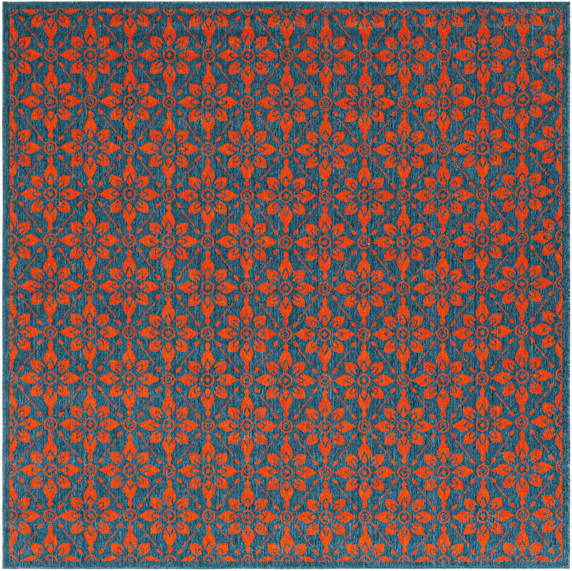Rug Blue and Red Swatch link