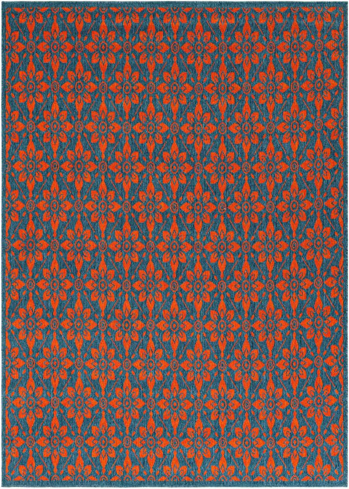 7' 10 x 7' 10 Easy-Clean Trellis Indoor / Outdoor Square Rug