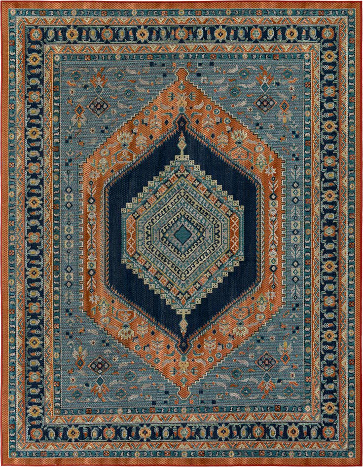 Detail image of 7' 10 x 10' Easy-Clean Baja Indoor / Outdoor Rug