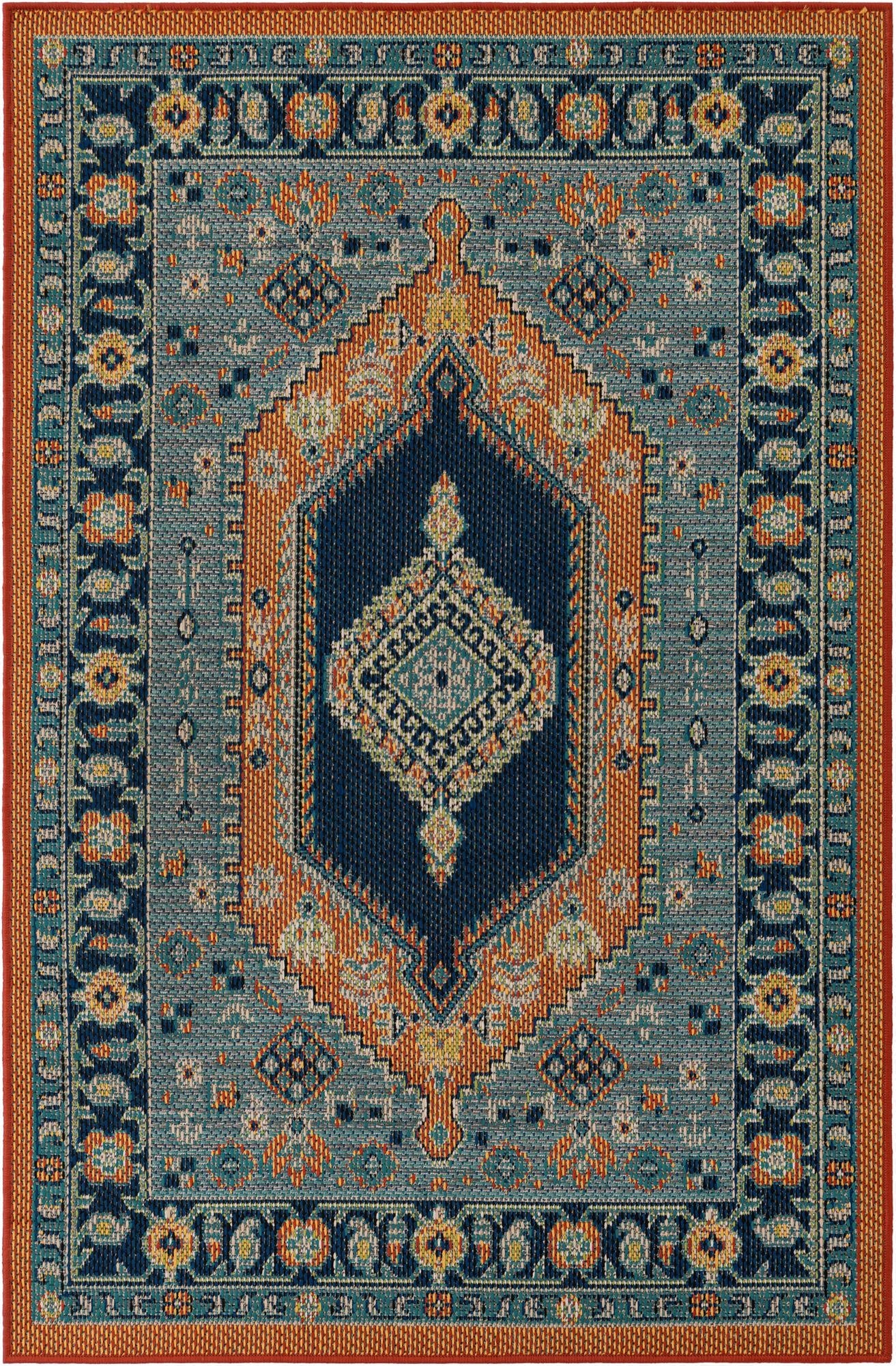 4' x 6'  Washable Baja Indoor / Outdoor Rug
