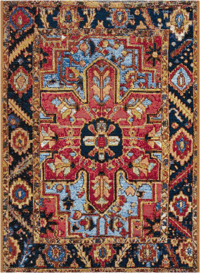 Detail image of 2' x 3' Easy-Clean Traditional Indoor / Outdoor Rug