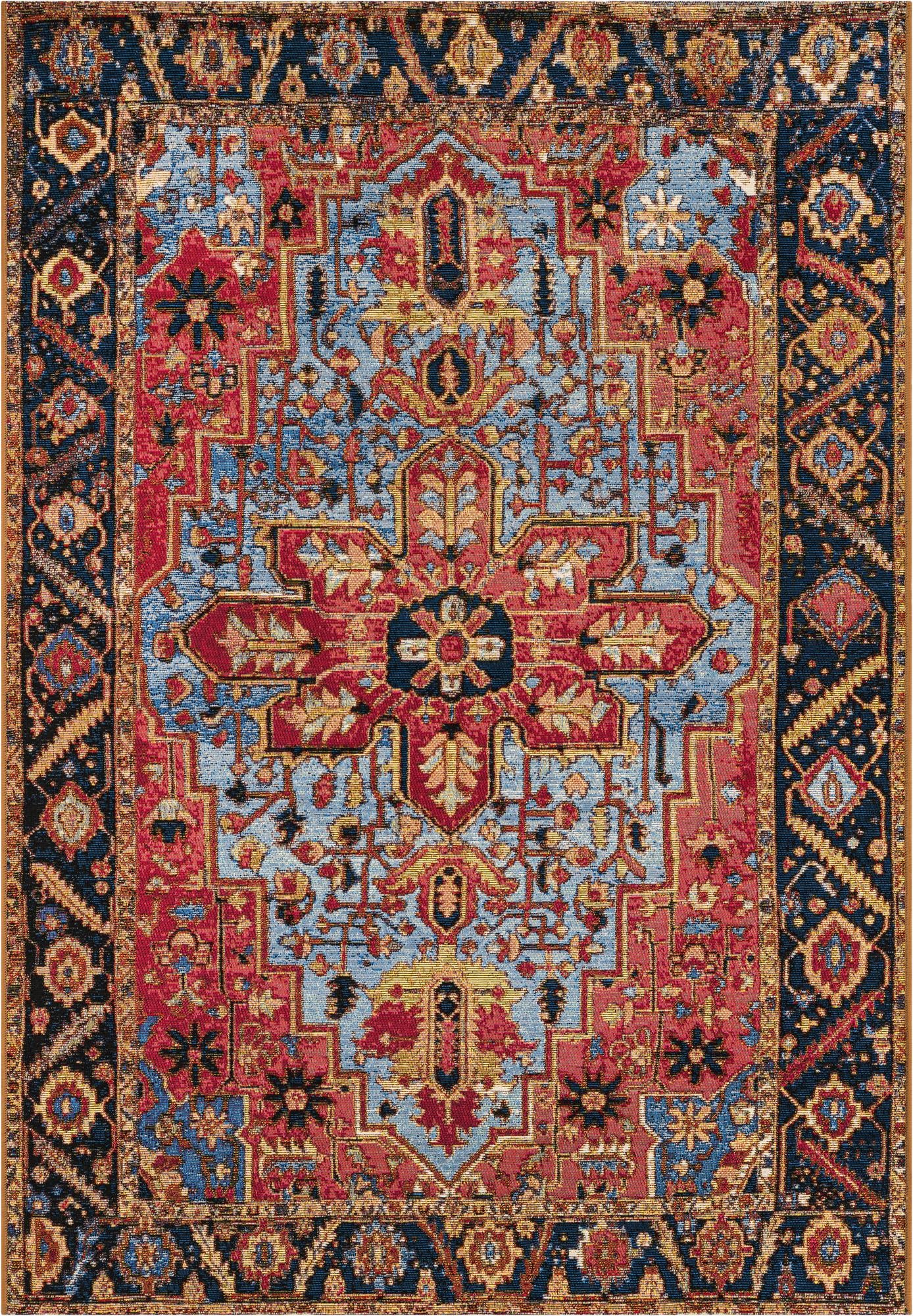 4' x 6' Easy-Clean Traditional Indoor / Outdoor Rug