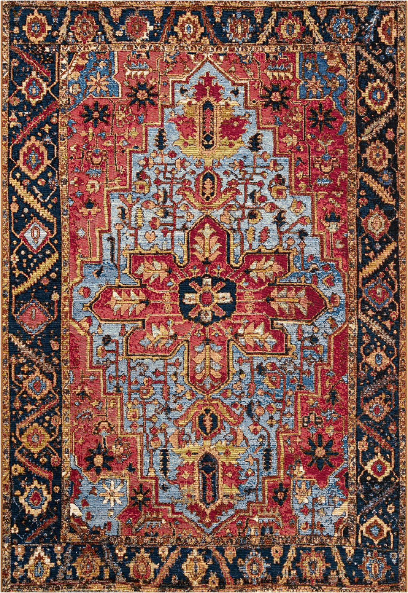 6' x 9' Easy-Clean Traditional Indoor / Outdoor Rug